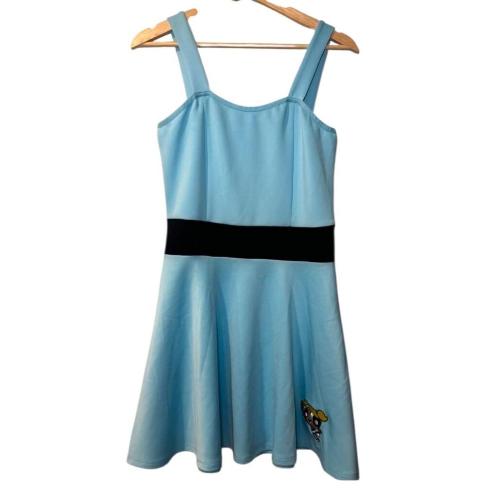 Unique-garment Women's Blue Dress
